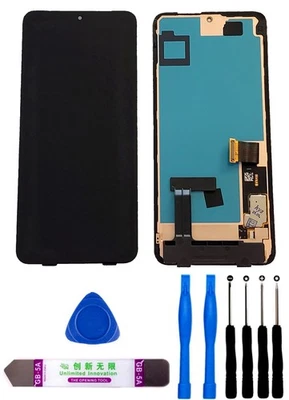 JEJO MEDIA OLED Display Touchscreen mit Rahmen Fingerabdruck LCD für Google Pixel 8 Pro