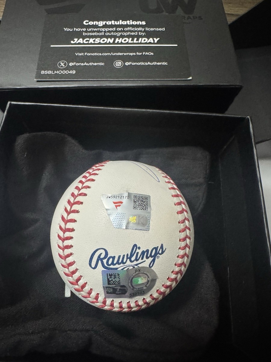 Jackson Holliday Signed Fanatics Baseball | eBay