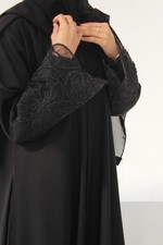 Beaded Fancy Lace Abaya Women’s With Scarf SIZE 60 