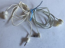 2 Vintage TRANSISTOR RADIO Single Mono EAR BUDS Earphones Different Models JAPAN