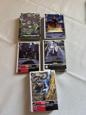 Digimon EX10 Sinister Order x 40 Karten Konvolut C/UC Rares Deck Building Nr Mint