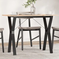Esstisch Y-Gestell Massivholz Kiefer Stahl 100X50X75 Cm Rechteckig