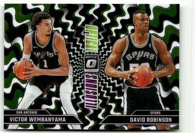 Panini Donruss Optic 2024-25 NBA 5 Victor Wembanyama David Robinson Illusions