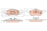 Bremsbelagsatz Scheibenbremse Cotec TRW GDB1358 FüR Ford DBW DNW DFW DAW Focus 1