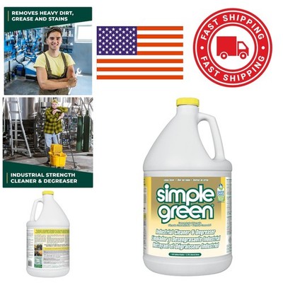 Industrial Cleaner and Degreaser 1 Gallon Lemon Scent Biodegradable Formula