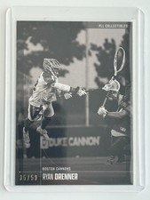 Ryan Drenner Black and White Parallel 35/50 PLL Fieldside II Lacrosse Card