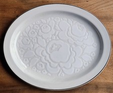 Vintage Midwinter Stonehenge Winter Pattern 12 Inch Oval Plate