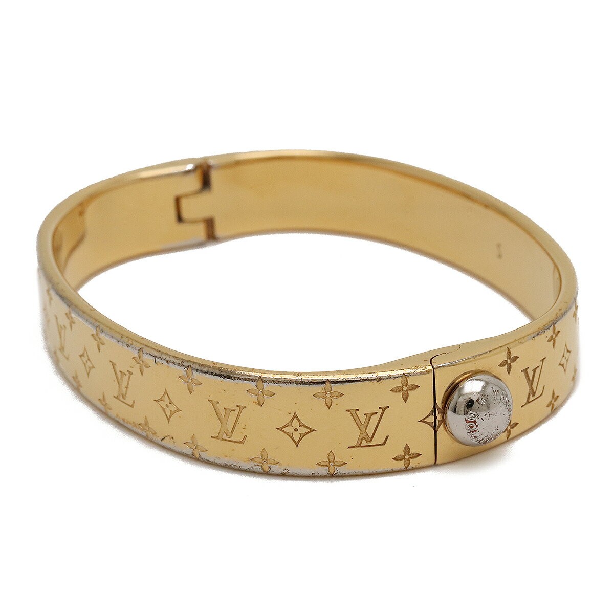 Louis Vuitton M64860 Ridge Bracelet Nanogram Strass Accessories Size S USED JPN image 4