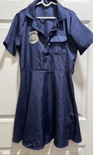 Girls Dress Up Police Dress Costume Size XL, Polyester