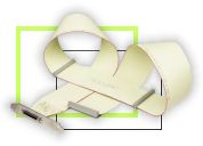 Adaptec 3-Position Internal 50-Pin SCSI Cable with External HD50 ACK-50I-50E-CBL