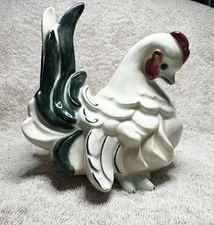 Vintage Early Kay Finch California Pottery Stylized Ceramic Hen Figurine Signed