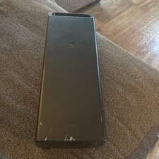 Vintage Audio Cassette Tape Carry Case Holder w/ Handle,Black Plastic, Holds 15