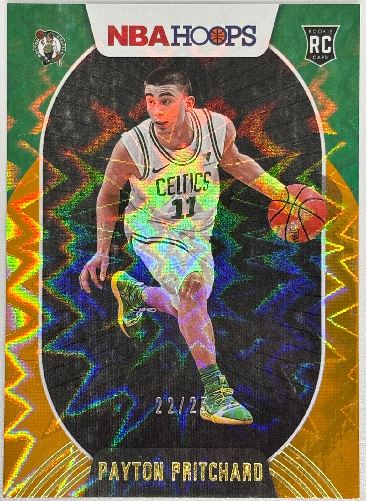 Payton Pritchard 2020-21 NBA Hoops Orange Explosion #22/25 Rookie Card