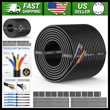 Naoevo 16 Gauge 4 Conductor Stranded Pvc Cable 100ft For Trailer Wiring