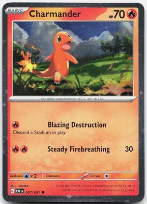 Charmander 007/091 Holo C Miscellaneous Cards & Products Pokemon Holo LP