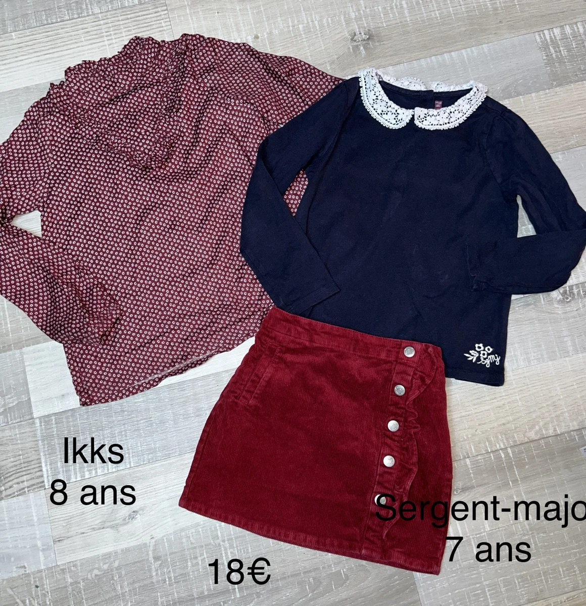 Lot Vêtements Fille Sergent Major - 2 Robes, Jupe, Legging - Taille 6 Ans