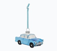 Harry Potter Weasley Flying Car Glass Ornament   Christmas Tree Decoration NEW