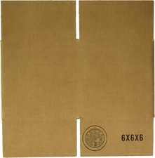 25 Shipping Boxes 6"x6"x6", Corrugated