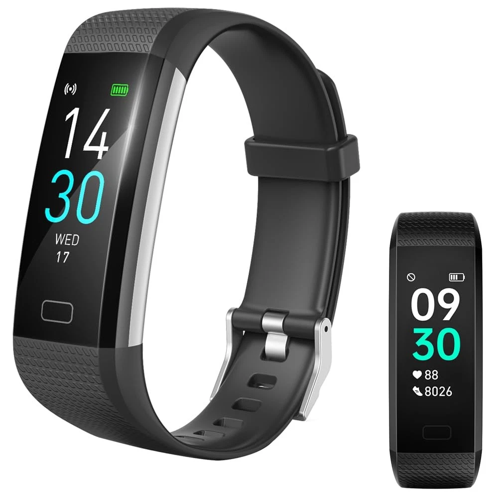 Fitness Tracker with Heart Rate Monitor/Step Counter/Calories, Activity Track...