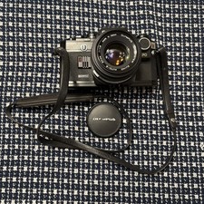 Olympus OM-10 Quartz Manual Camera With 50mm 1/1.8 OM Lens Black Made In Japan