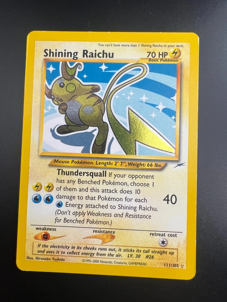 ポケモンカード ひかるライチュウ Shining Raichu 英語版 ポケモンカード ひかるライチュウ Shining Raichu 英語版 Shining