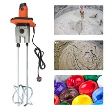 Small Dual Head Paint Mixer, Electric Stirrer for Putty Powder Double Rod Tool