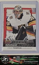 2021-22 Upper Deck Credentials #RA-28 Logan Thompson Rookie Arrivals