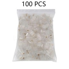 100Pcs RJ45 Modular Plug 8P8C Connector CAT5 LAN Network Cable Ends
