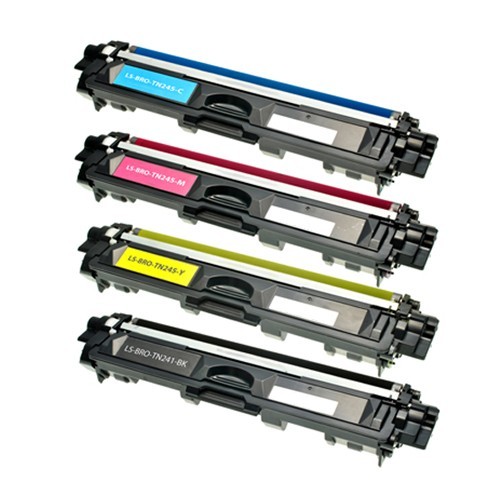 Toner laser TN241 compatible Brother TN-245 pack de 4 cartouches d'encre de rechange CMJN