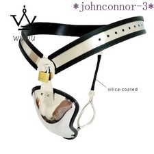 Stainless Steel Male Chastity Cage Panty with Hole Chastity Belt Locking Pants
