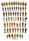 68 Assorted 1930s Marx Tin Soldiers of Fortune Figures