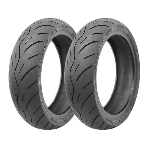 TYRE PAIR KENDA 110/70-14 50P + 130/70-13 63P K6007