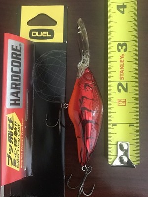 DUEL YO-ZURI HARDCORE BASS MID CRANK 60F CAST TROLLING FISHING LURE 2-3/8'' 3/8oz