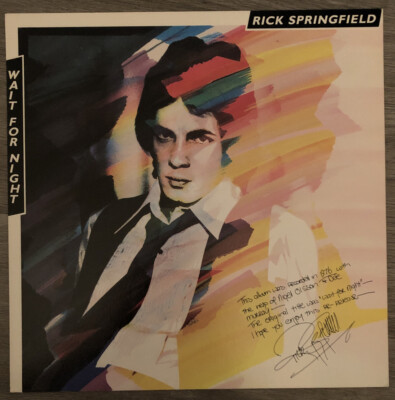 Original Vintage Poster Rick Springfield Wait For Night