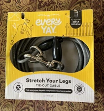Dog Tie-Out Cable Up to 250 lbs  20 ft  Every Yay Vinyl Coated Steel NIB