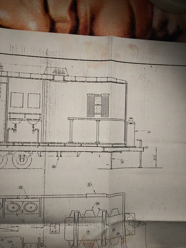 1987 Norfolk & Western Railroad Diagram Schematic Meeting Quarters Trailer NW* - Picture 3 of 21