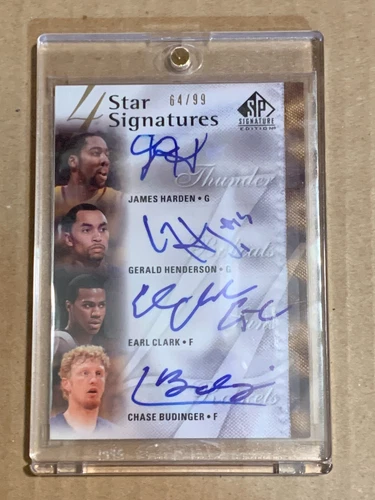 2009-10 Rookie James Harden Auto #d/99 Upper Deck SP Authentic
