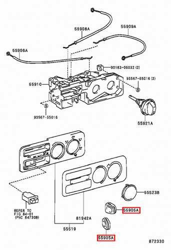 Genuine Hilux LN109 LN108 LN107 LN106 Dash Heater Fan Control Switch Knob x2 - Picture 14 of 20