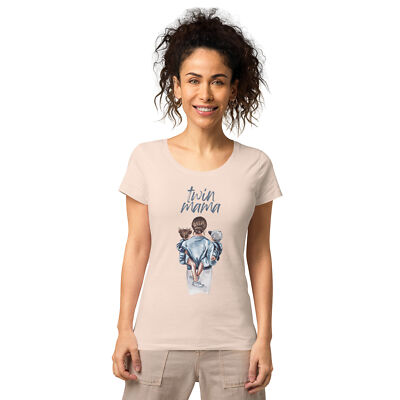 健康・医学 twin mama organic cotton Twin mama T shirt, Twins mum gift, boy girl twins