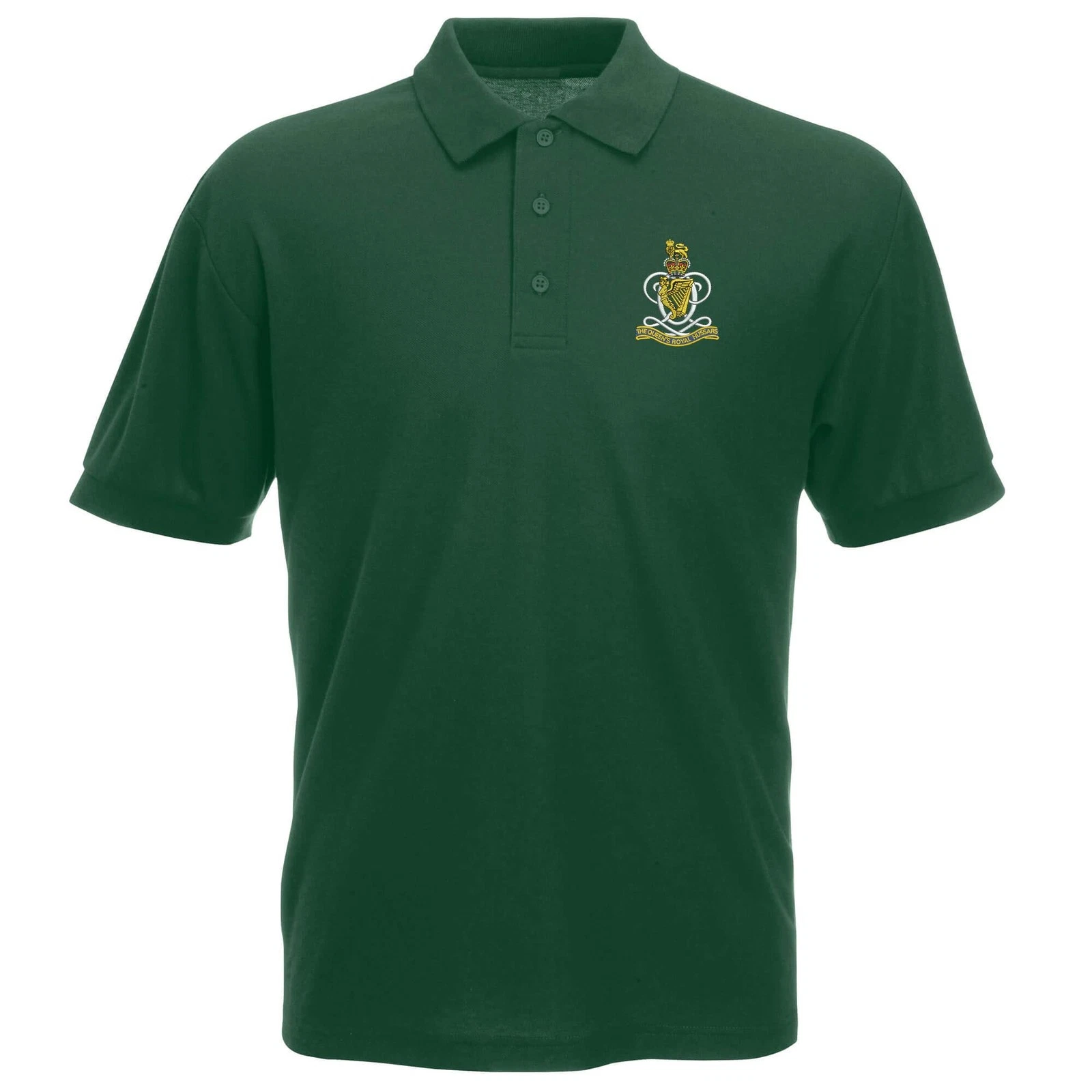 OFFICIAL Queens Royal Hussars Polo Shirt Embroidered Logo