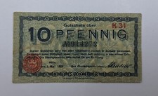 Koln Notgeld 10 Pfennig 1920 Emergency Money Germany WW1 K31