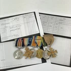 WW1 Military Medal Mentioned In Despatches Group 735 Driver Tom Johnson