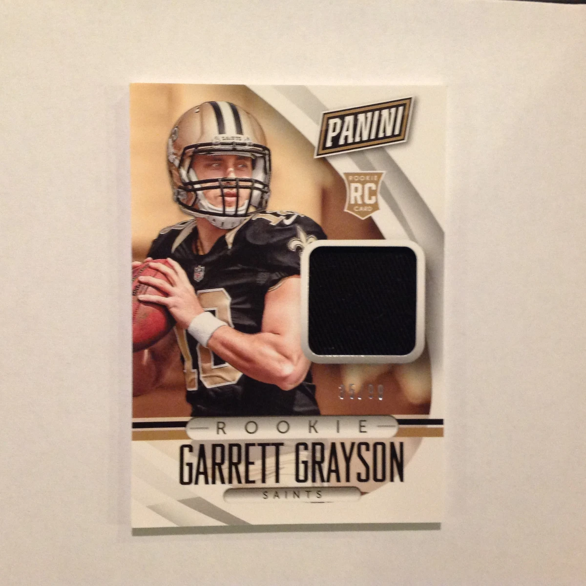 garrett grayson 63 saints RC 35 99 made Jersey Hat Rookie 2015