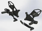 Vortex Rearsets 3.0 V2 Yamaha R6 2006 through 2022 Black YZF-R6