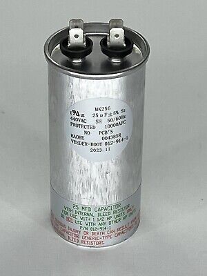 Veeder-Root Red Jacket 00111-661-5 25MFD Capacitor with Veeder-Root Red Jacket 00111-661-5 25MFD Capacitor with