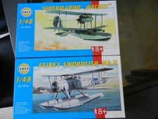 1/48 SMER Swordfish & Walrus kits