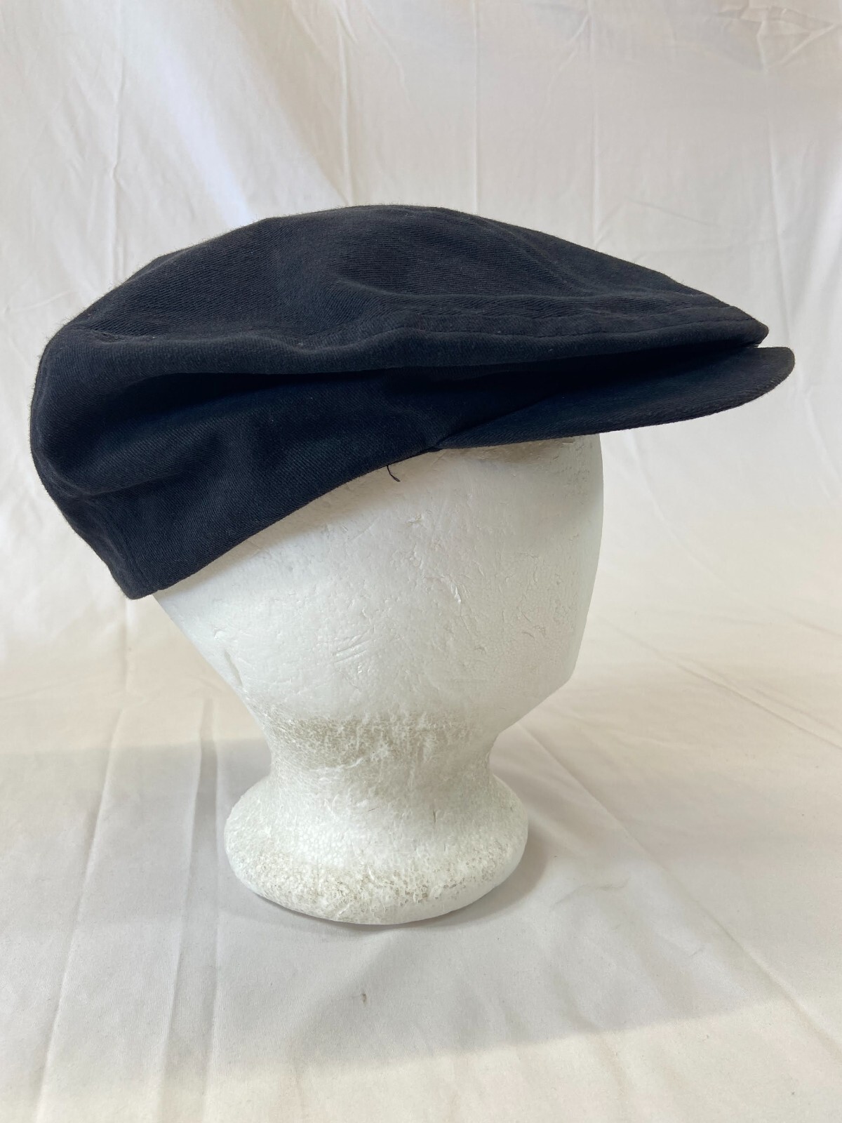 Solid Black Newsboy Hat Fitted Cap Large Classic … - image 5