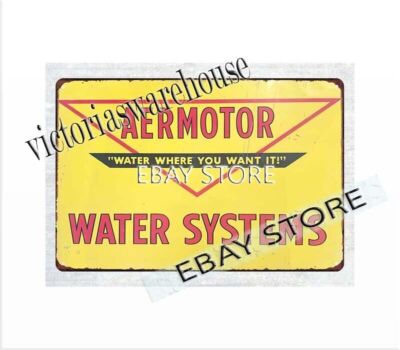 buy wall decor Aermotor Water Systems metal tin sign | eBay