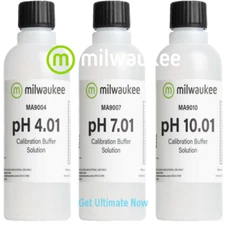 Milwaukee pH Calibration Solution combo pack (Ph 4.01, PH7.01,&Ph 10.01) 230 ml