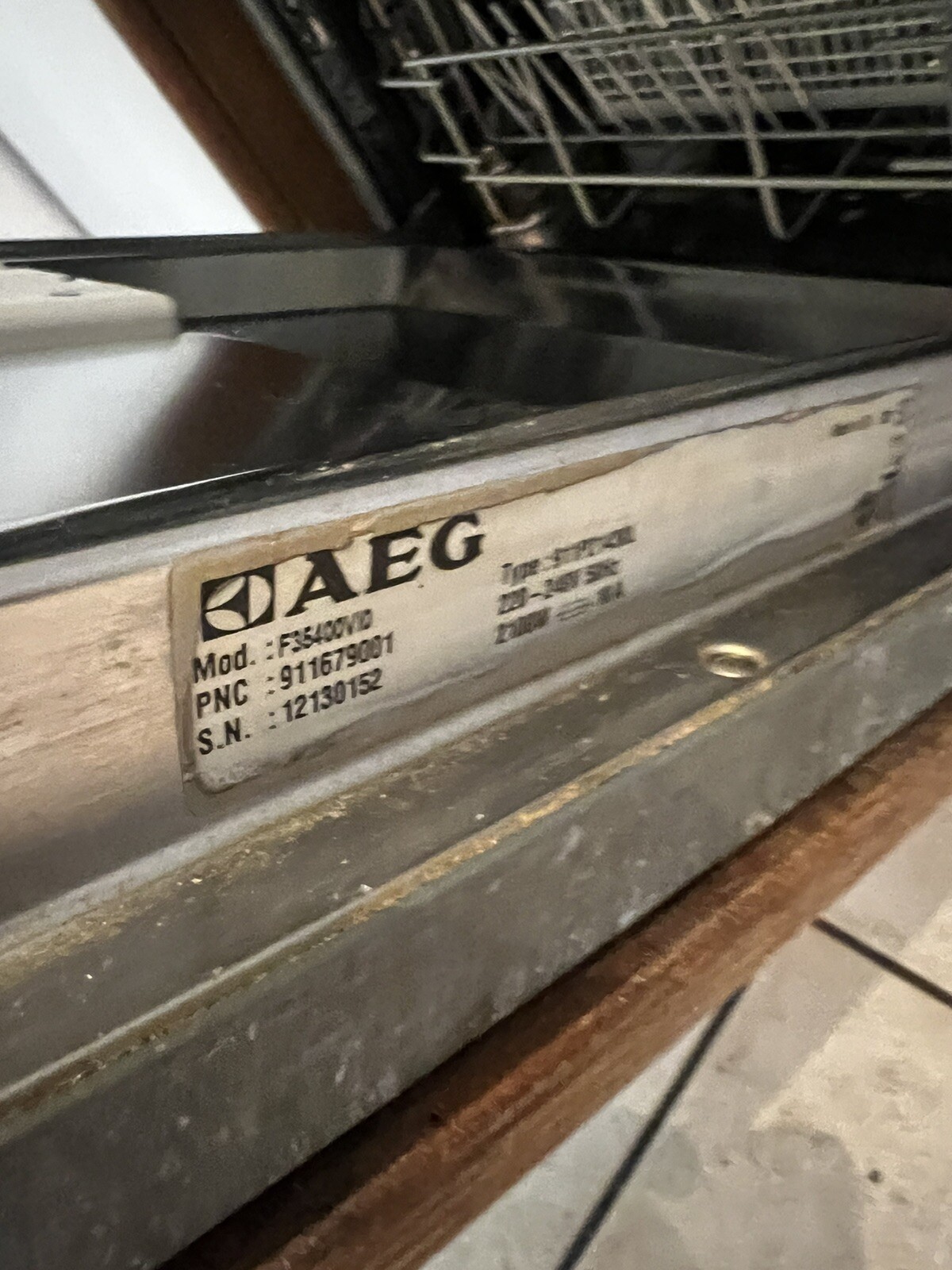 AEG Einbau Geschirrspüler Pro Intensiv 45cm Modell F35400VI0 eBay
